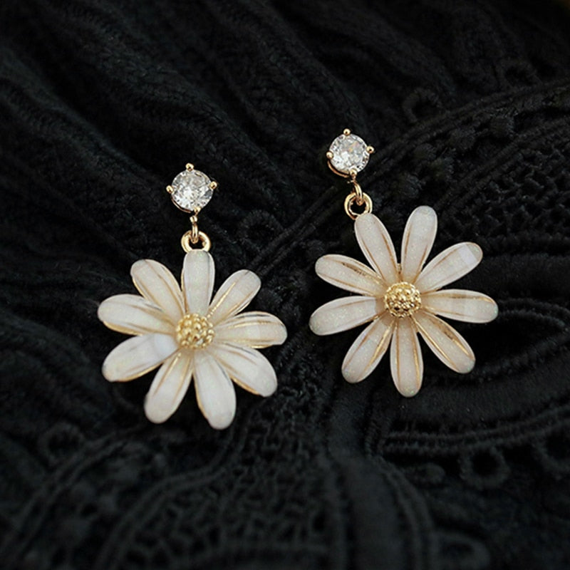 PARURE collier & Boucles d'oreilles Marguerite